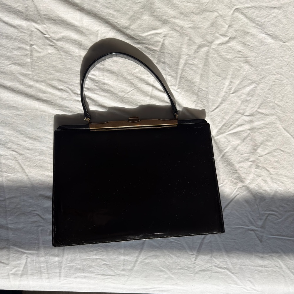 Vintage Elegant Black Handbag